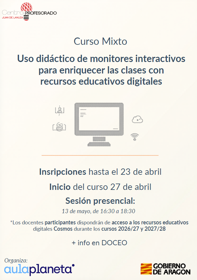 Capacitación en el uso didáctico de monitores interactivos para enriquecer las clases con recursos educativos digitales.